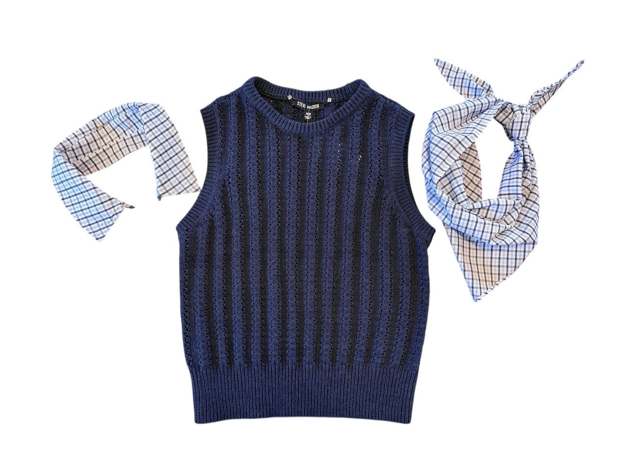 Embree Sweater Vest in Marine by Steve Madden