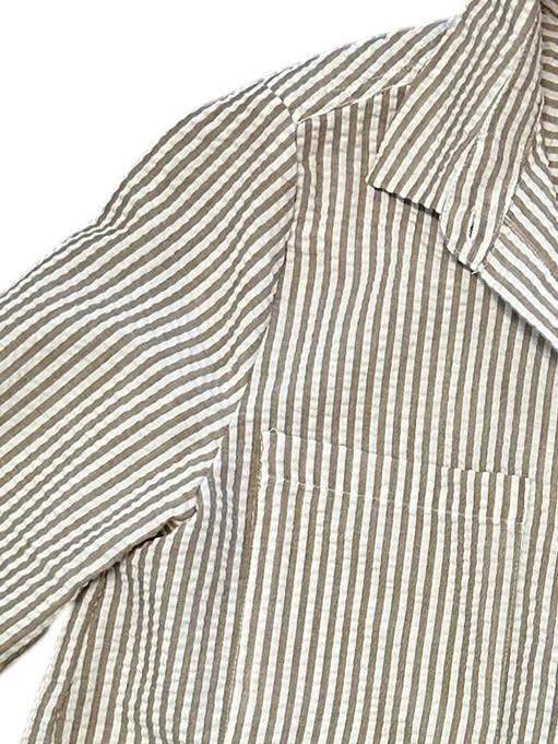 Maeve Button Up in khaki by Dylan