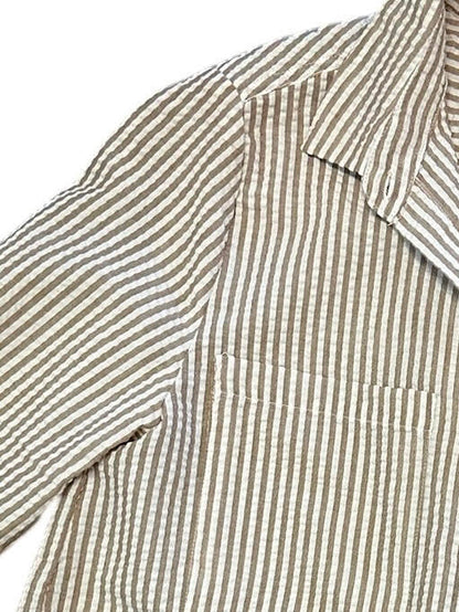 Maeve Button Up in khaki by Dylan