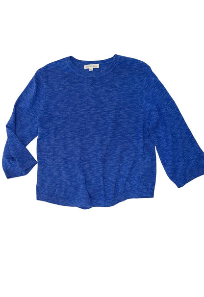 3/4 Sleeve Swing Sweater in tanzanite by Mododoc