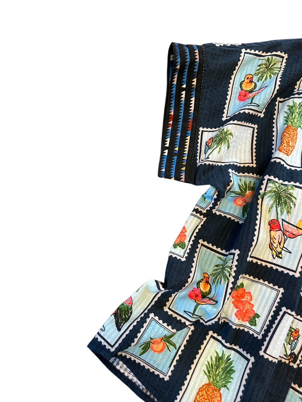 Darilyn Shirt Navy Post Stamp by Conditions Apply