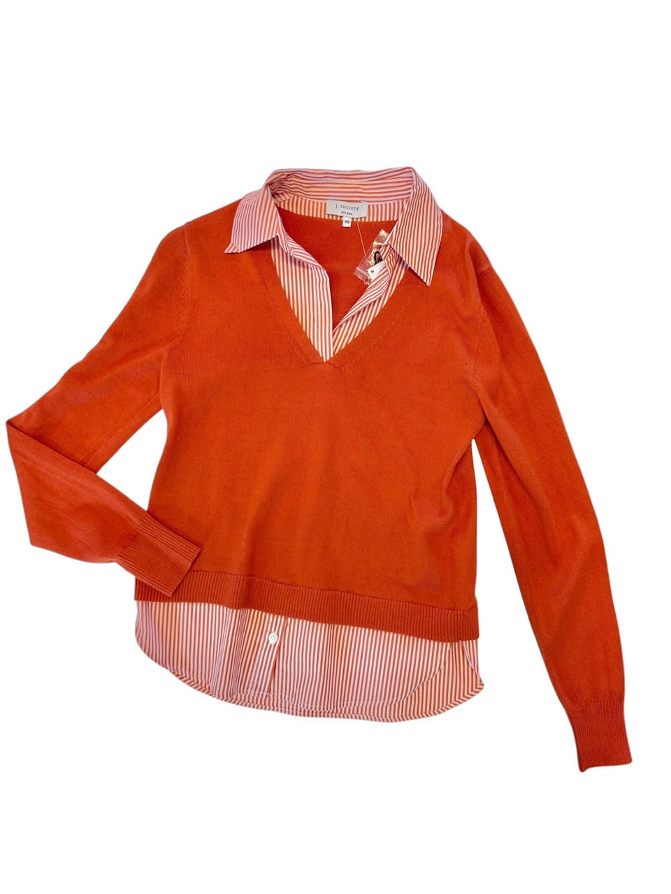 Long Sleeve 2Fer in sienna by J.Society