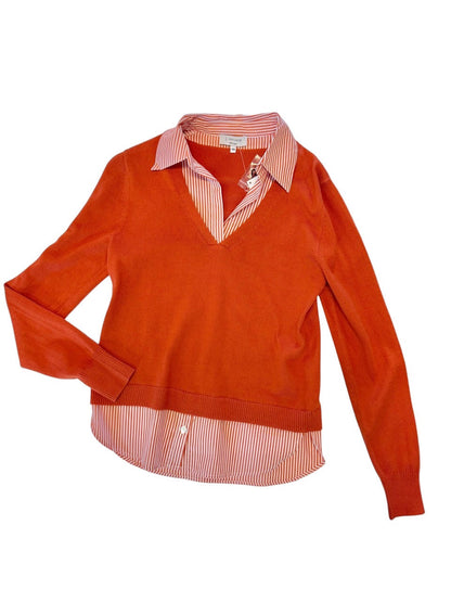 Long Sleeve 2Fer in sienna by J.Society