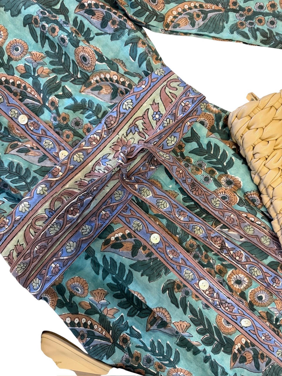Kate Shirtdress in stalk floral print by La Plage