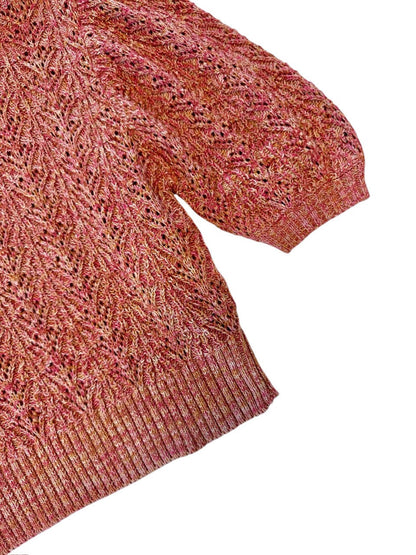 Sonnette Sweater in red bud by Cleobella