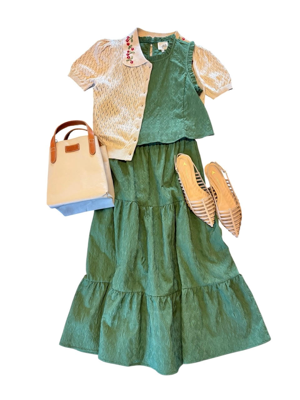 Aviana Top in green by dRA