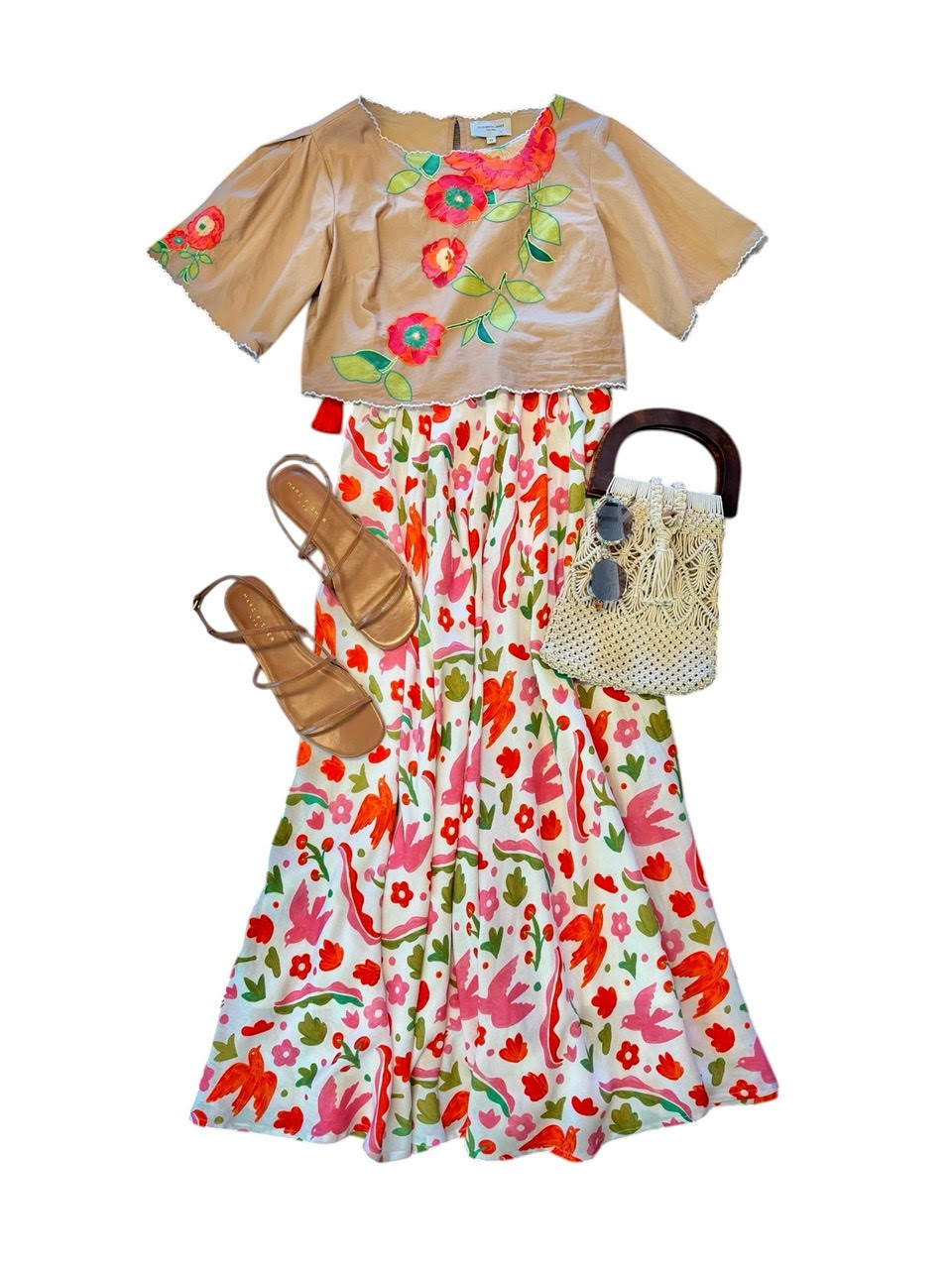 Vanilla Printed Skirt in mexico by Nimo
