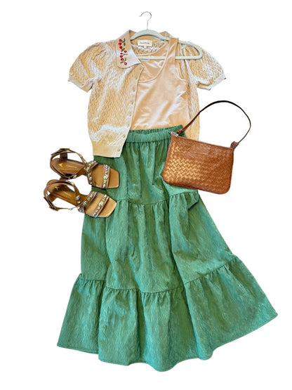 Maya Skirt in green by dRA