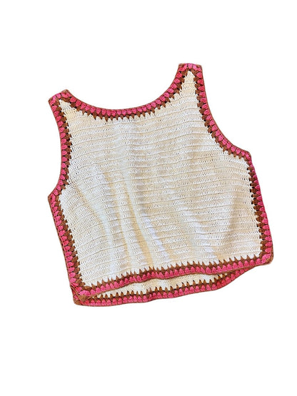 Lilla P Summer Capsule Event- Crochet Tank in ivory