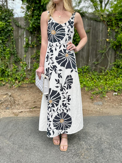 Rosalinda dress in Atropa Print by Cleobella