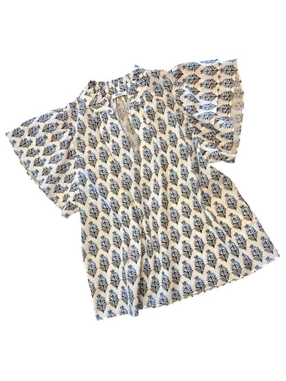 Mira Top In Blue by Dylan