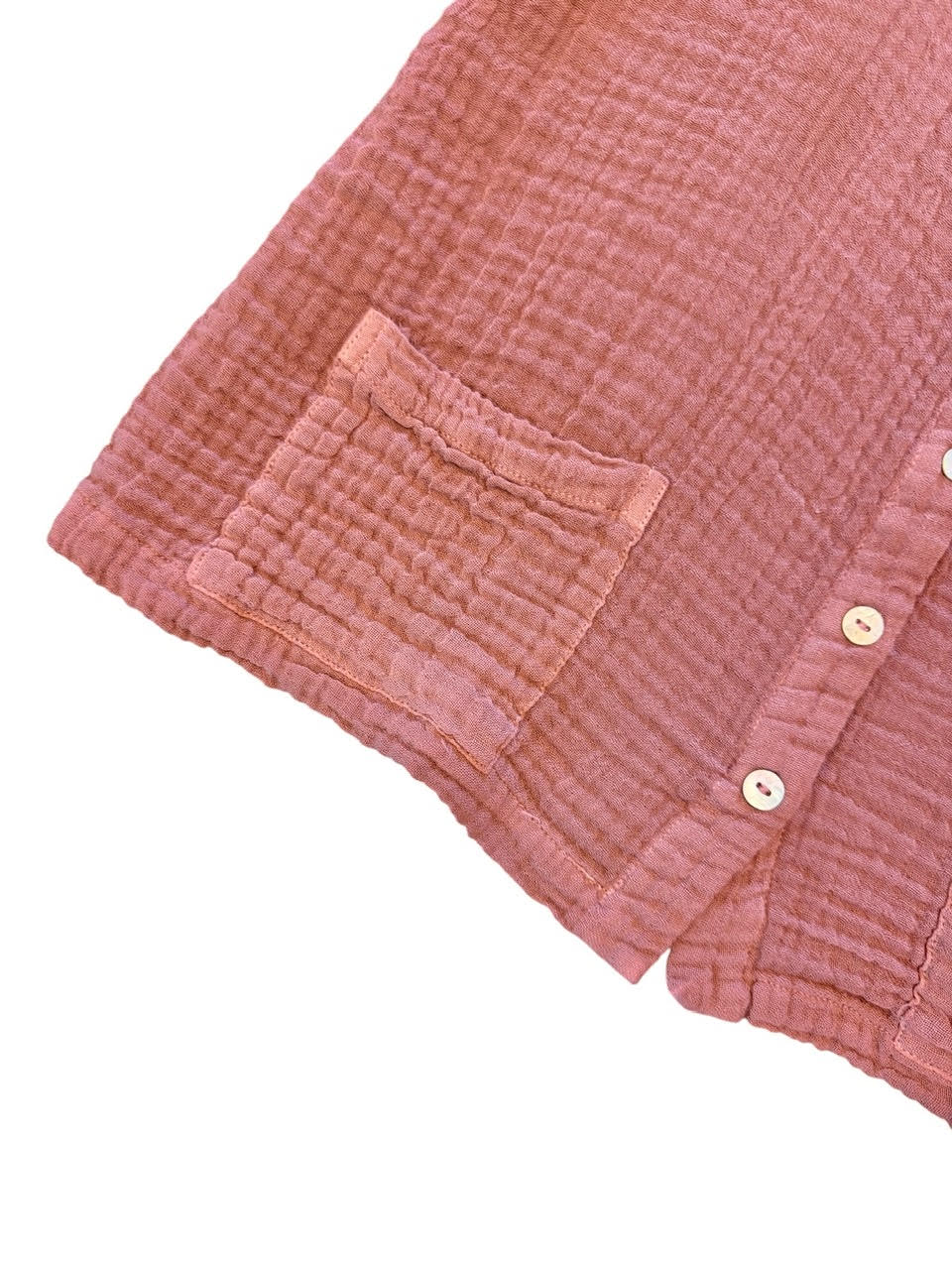 Textured Cotton Blouse in blush by Haris Cotton