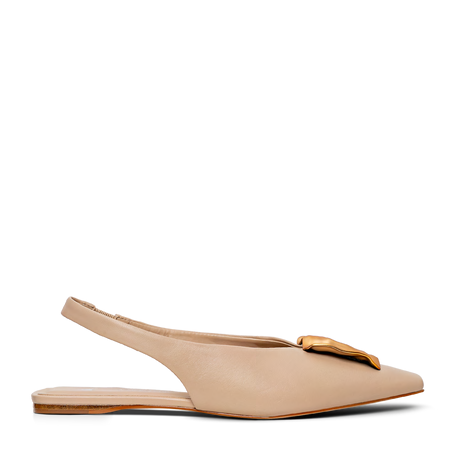 Milano Sling Back Flat in ginger by Carrano