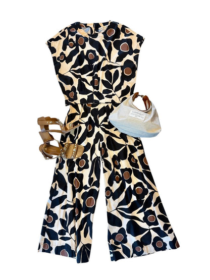 Rita H Top in abstract floral by Grace and Bardot