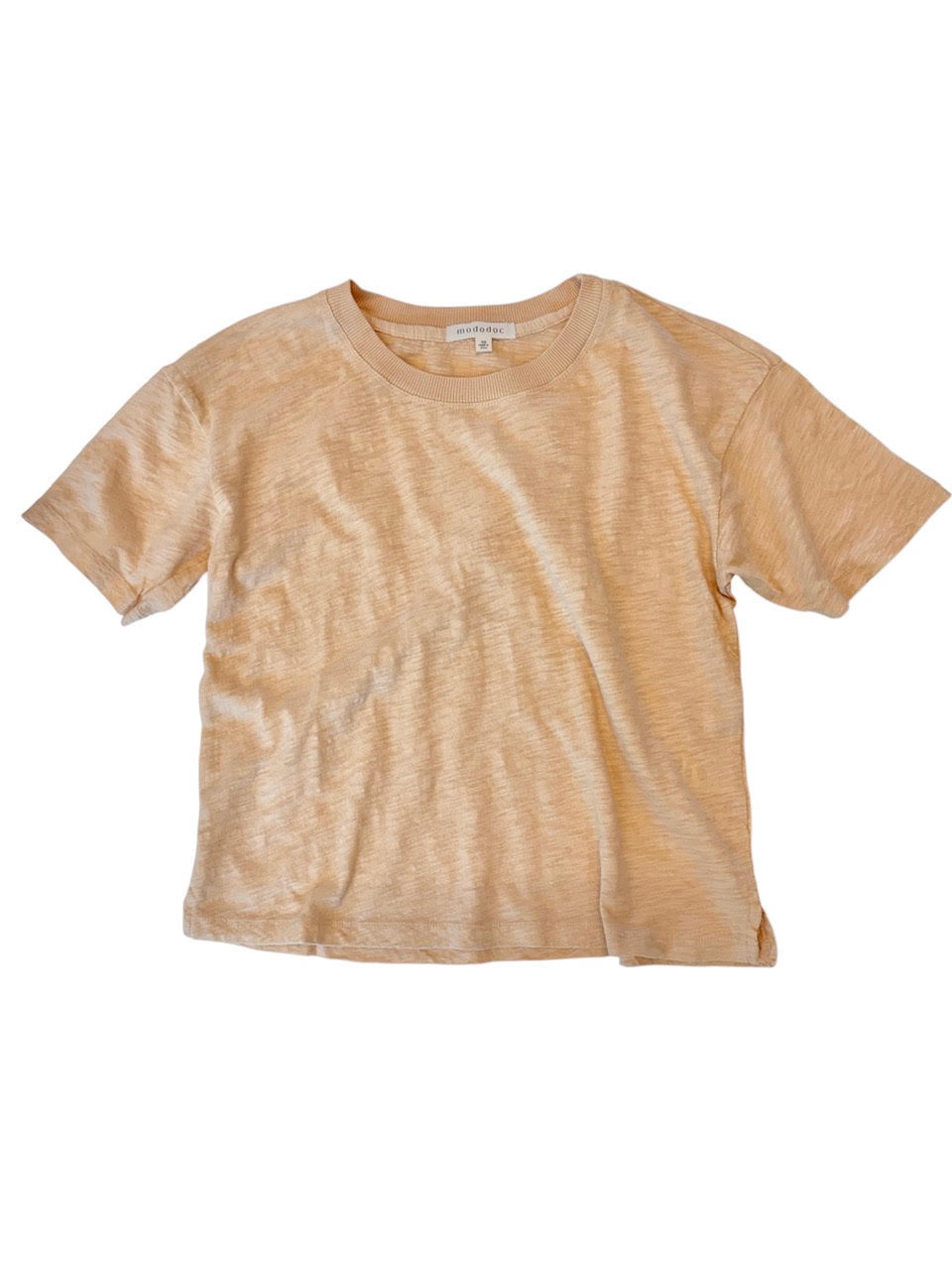 Shrunken Boxy Crew Tee in swiss coffee by Mododoc
