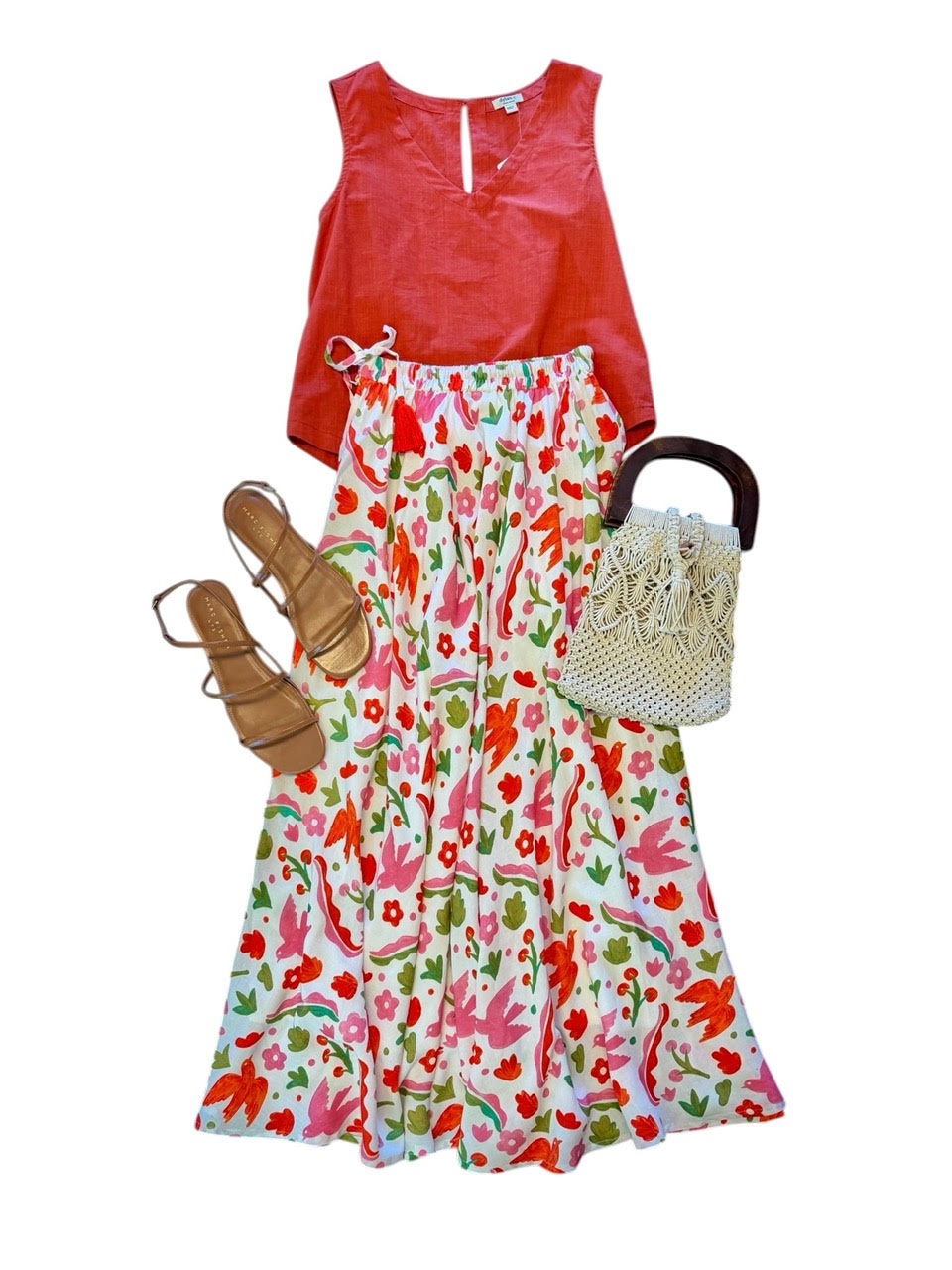 Vanilla Printed Skirt in mexico by Nimo