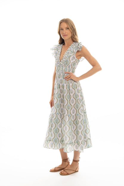 Cora Dress in soft mint by Bindu