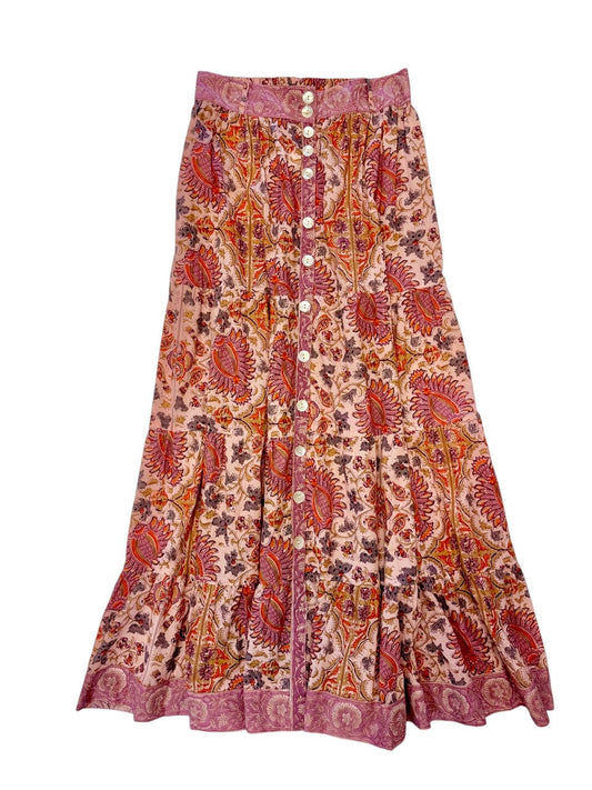 Promenade Maxi Skirt in estate print by La Plage