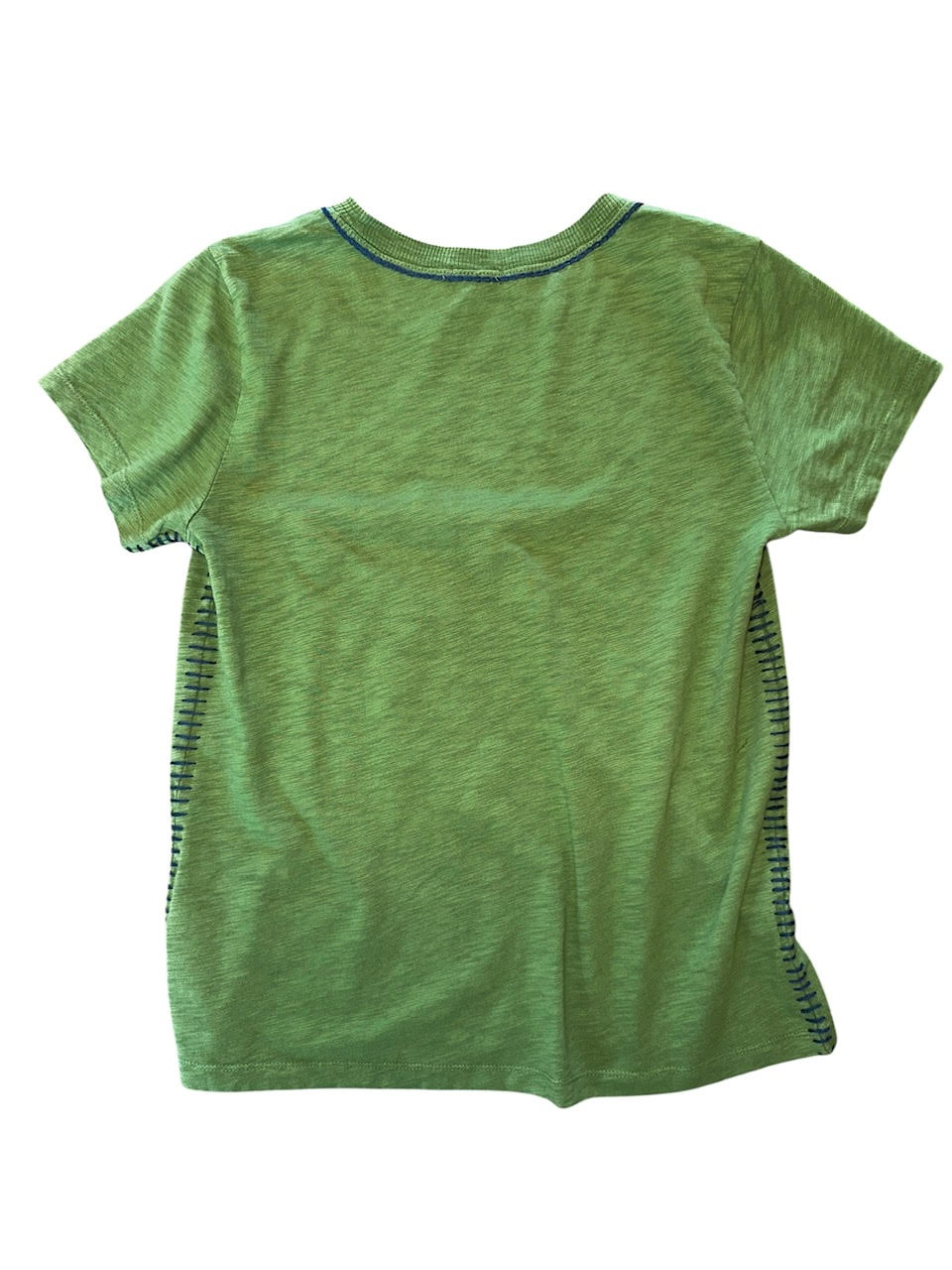 Crew Tee w Stitching in Palm/Blue by Dylan