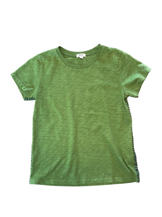 Crew Tee w Stitching in Palm/Blue by Dylan