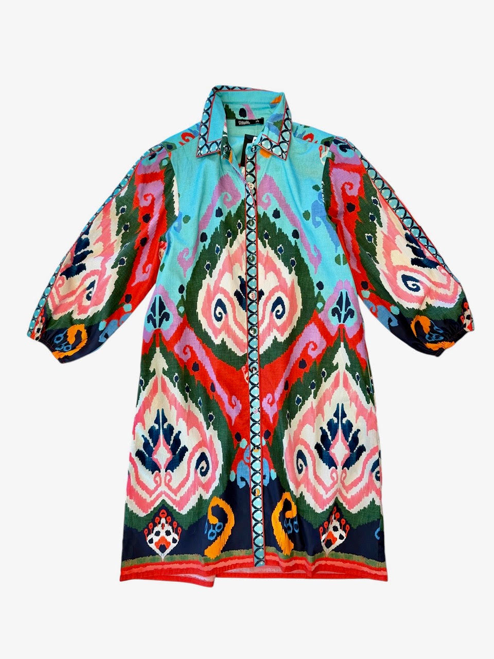 Ava Mini Dress in ikat by Maude Vivante