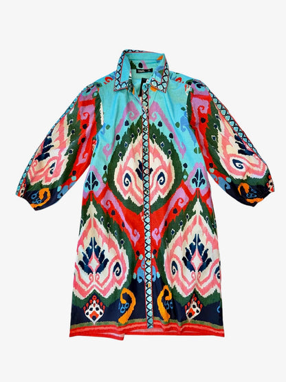 Ava Mini Dress in ikat by Maude Vivante