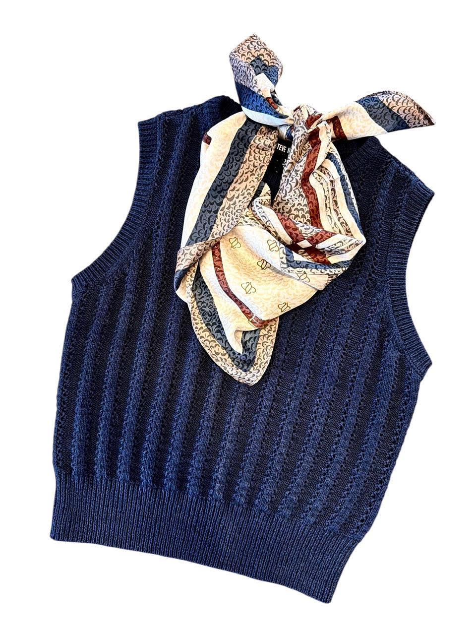 Embree Sweater Vest in Marine by Steve Madden