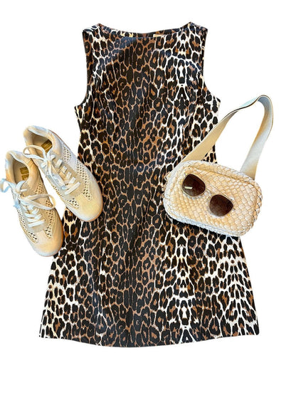 Cara Leopard Dress in multi by Lucy Paris