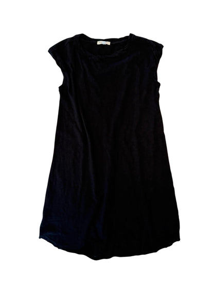 Short Dolman Sleeve Open Crew Dress in black by Mododoc