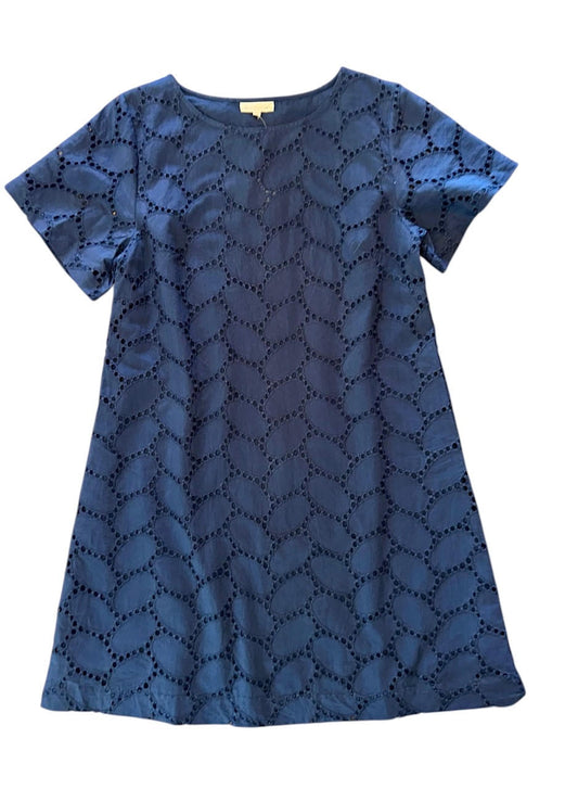 Swing Eyelet Dress in navy by Fitzroy & Willa