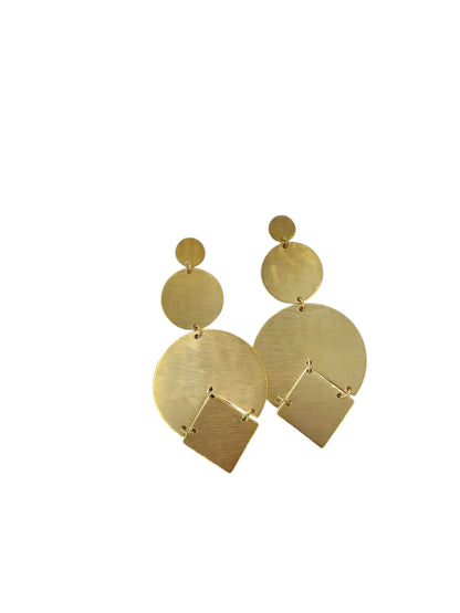 Large Geometric Earring by Eneida Franca