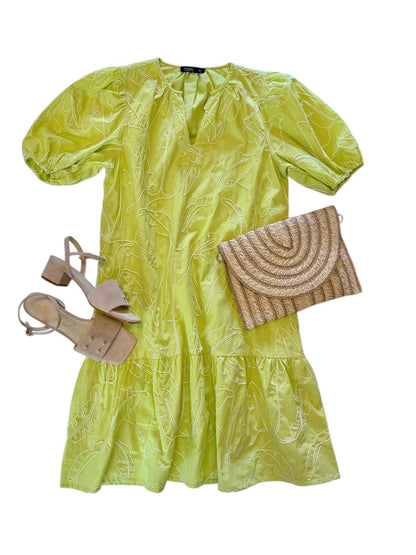 Trixie Dress in lime by Maude Vivante