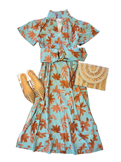 Gretchen Maxi Dress in foliage frenzy by Holly Shae