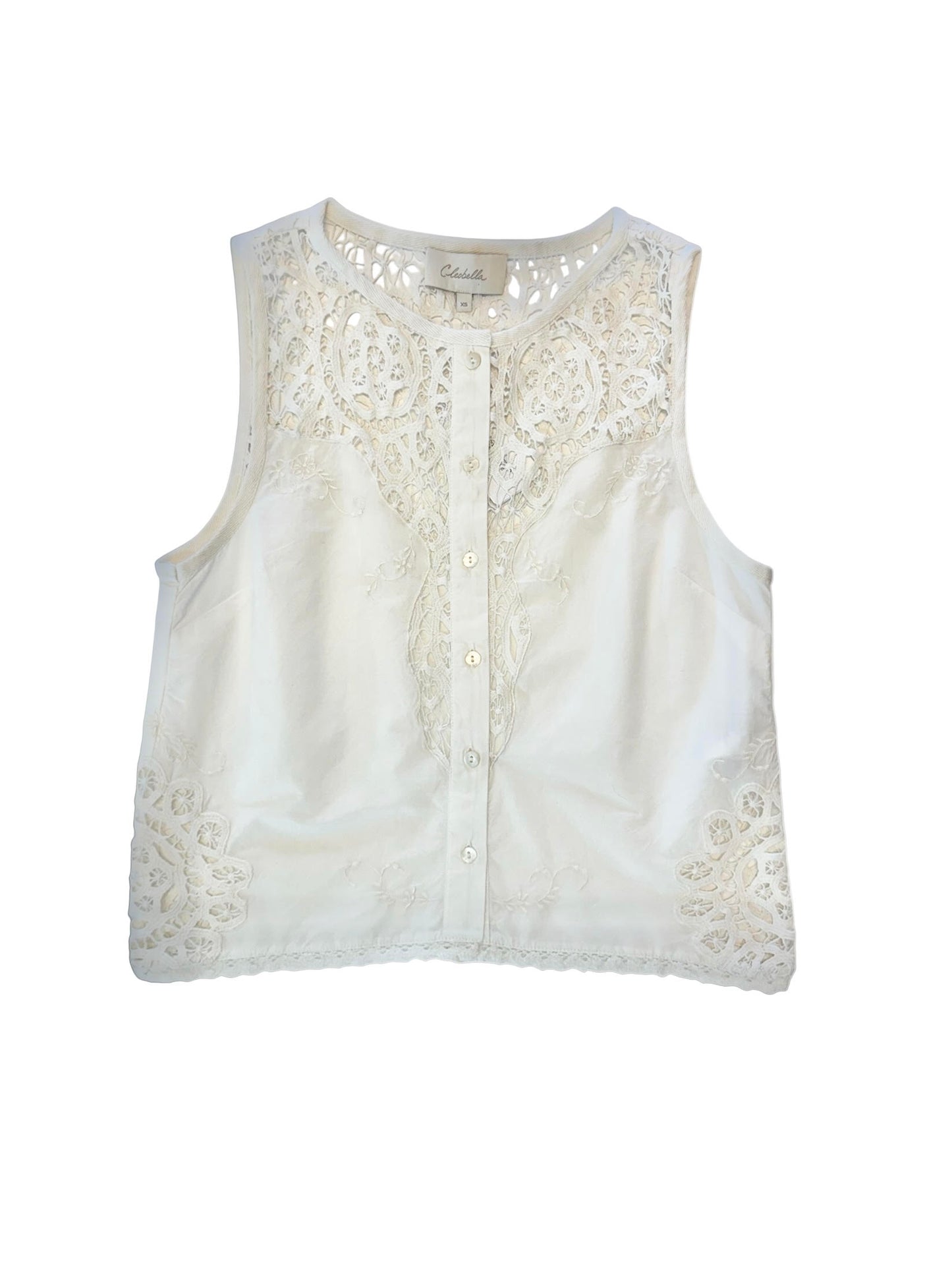 Eileen Top in ivory by Cleobella
