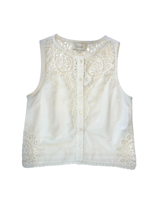 Eileen Top in ivory by Cleobella