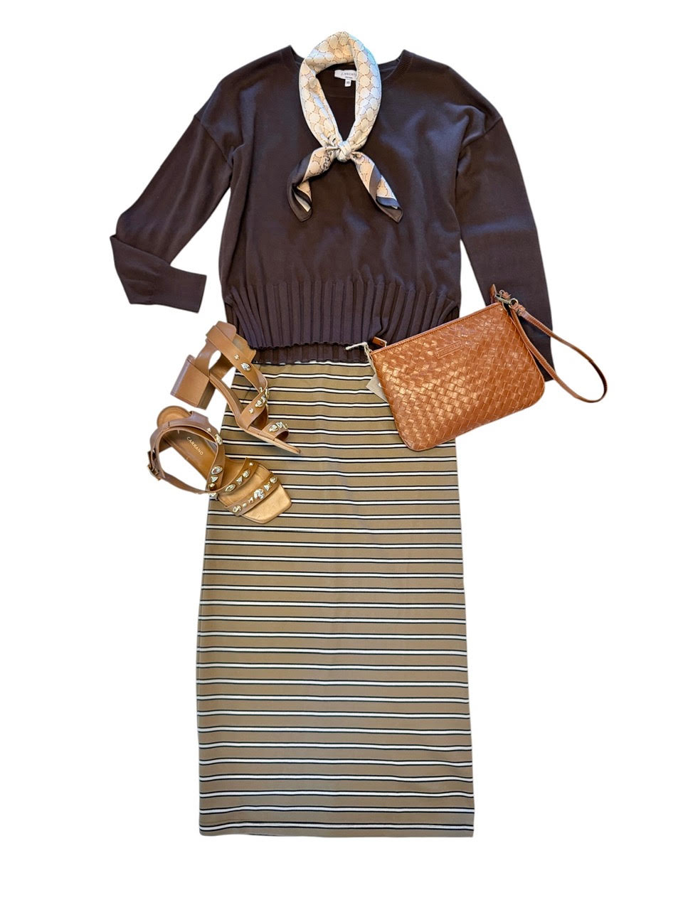 Amala Skirt in military olive by dRA