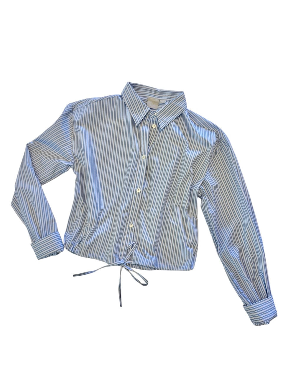 Stripe Button Up Blouse in blue by Zero Degrees Celsius