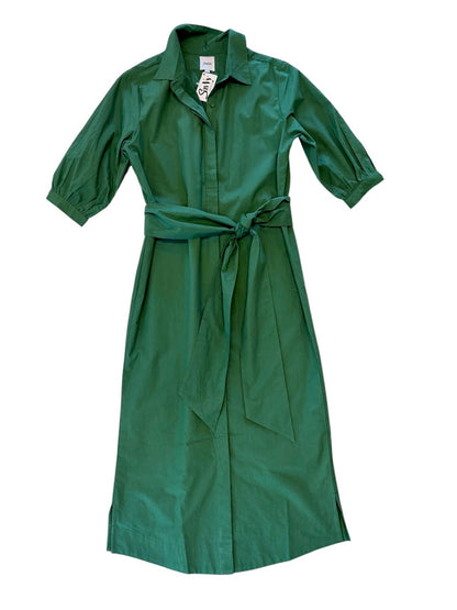 Amelie Maxi Dress in forest green by Fraiche