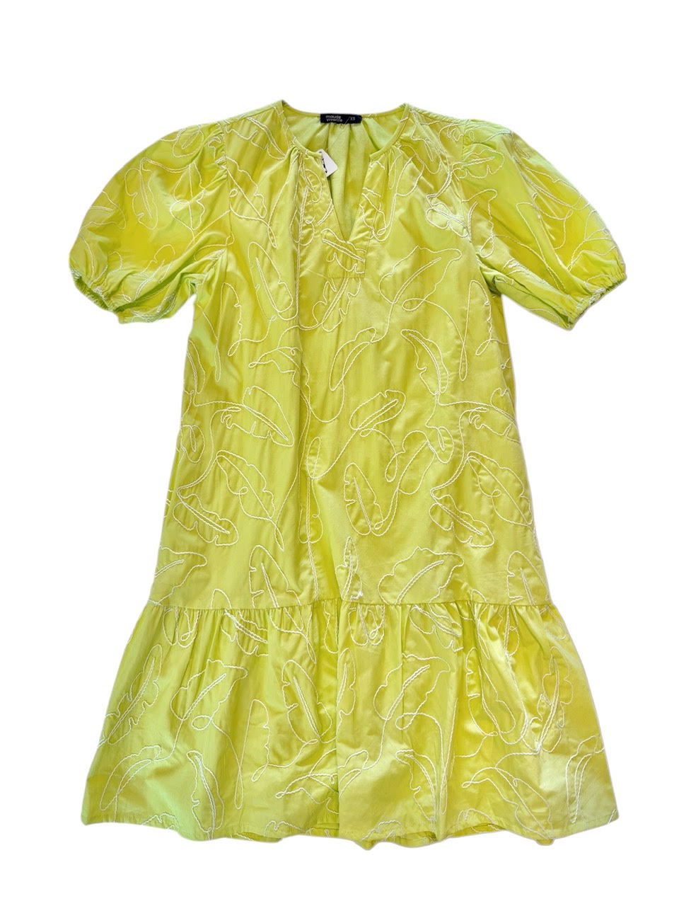 Trixie Dress in lime by Maude Vivante