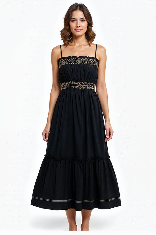 Bertille Dress in black by Exquise