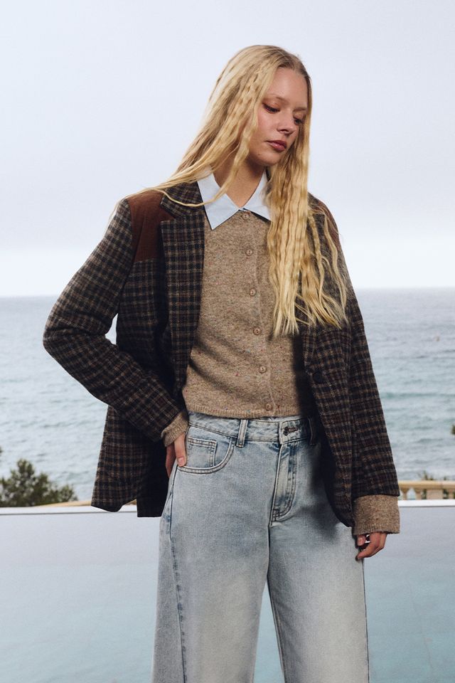 Basic Cardigan in camel by Molly Bracken