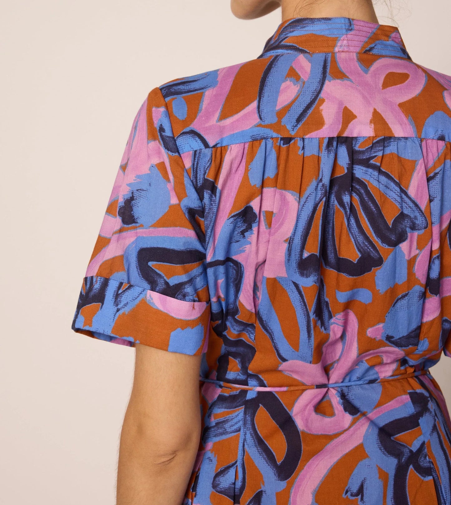 Zara Printed Ankle Dress in fresco print by Cleobella
