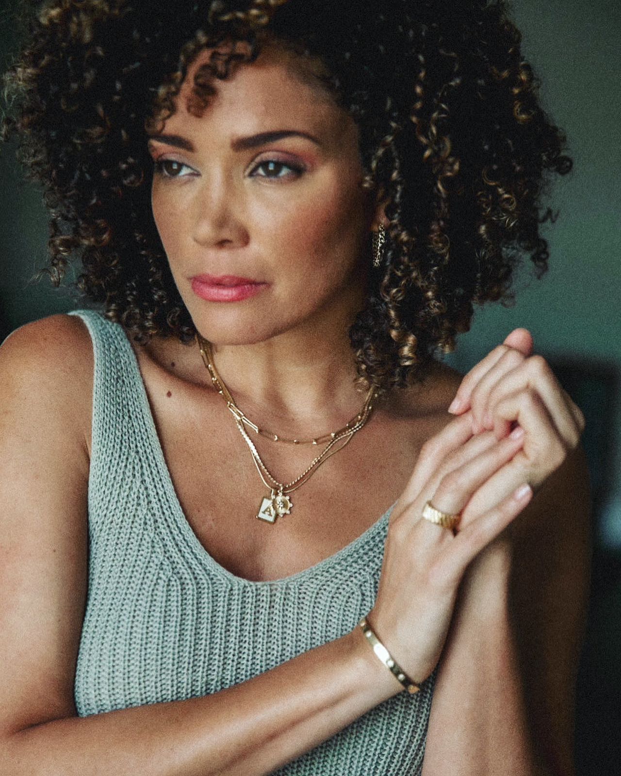 Eden Necklace in gold by Farrah B