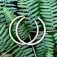 Everybody's Favorite Hoop in silver by Sheila Fajl