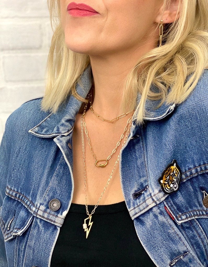 Eden Necklace in gold by Farrah B