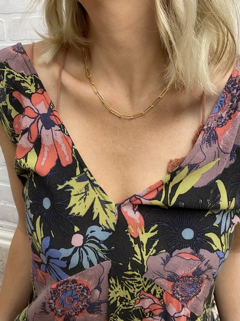 Eden Necklace in gold by Farrah B