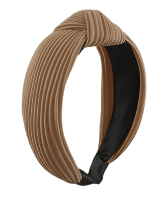 Satin Headband in light brown