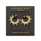 Spike Gold Dipped Hoops in gold by Secretbox