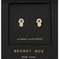 CZ Hamsa Studs in gold by Secretbox