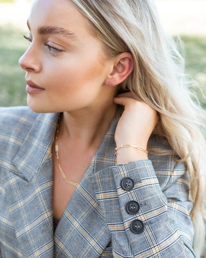 Eden Necklace in gold by Farrah B